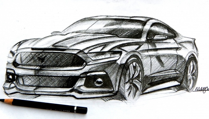 Car Pencil Drawing