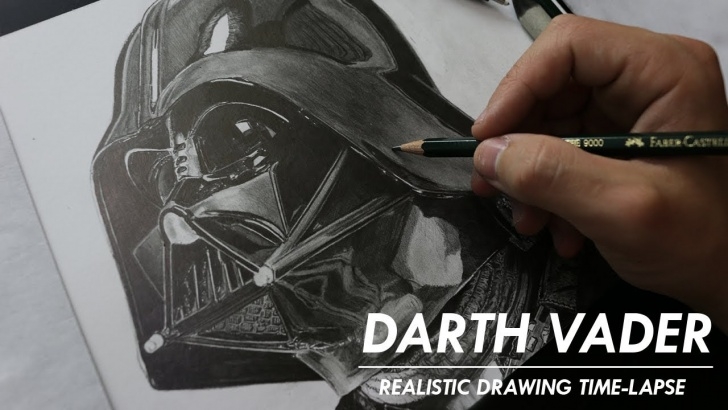Amazing Darth Vader Pencil Drawing Ideas Darth Vader Drawing Using A Pencil And Blending Stump Photo