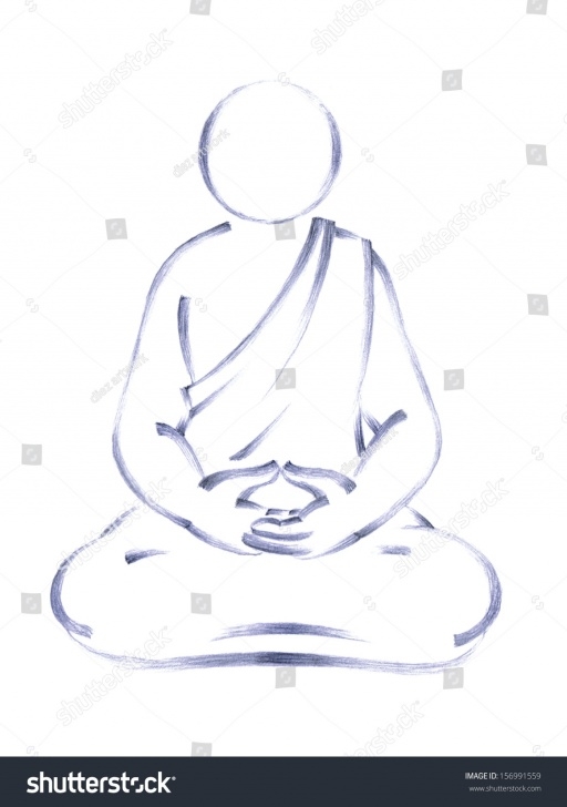 Amazing Yoga Pencil Drawing Ideas Handmade Pencil Drawing Person Sitting Yoga Stock Illustration 156991559 Picture