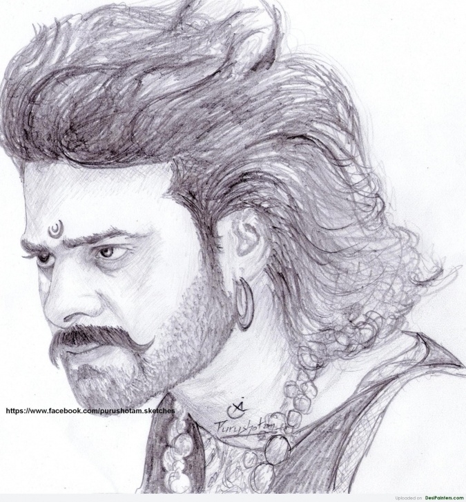 Best Bahubali Pencil Drawing Techniques for Beginners Baahubali Drawing, Pencil, Sketch, Colorful, Realistic Art Images Pictures