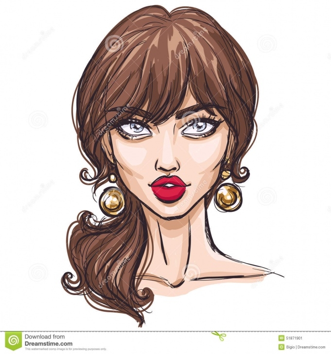 Best Beautiful Woman Sketch Ideas Beautiful Woman Sketch Stock Vector. Illustration Of Beauty - 51871901 Pics