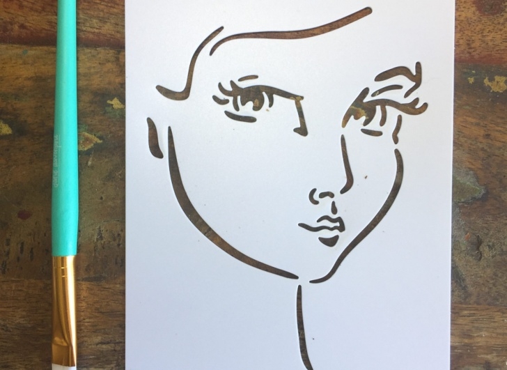 Best Face Stencil Art Lessons Jane Davenport Face &amp; Mermaid Stencil Images
