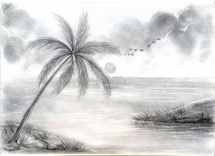 Best Simple Pencil Drawing Of Nature Techniques for Beginners Pencil Sketches Of Nature At Paintingvalley | Explore Collection Images