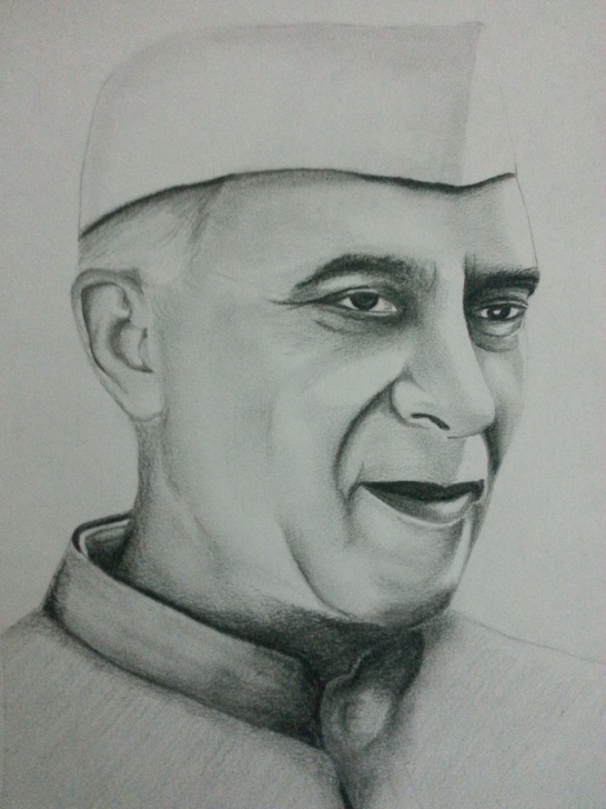 Excellent Drawing Using Pencil Simple Drawing Of Jawaharlal Nehru Using Pencils. Visit And Subscribe Our Pic