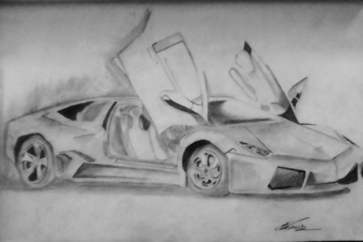Excellent Lamborghini Pencil Drawing Ideas Lamborghini Pencil Sketch At Paintingvalley | Explore Collection Picture