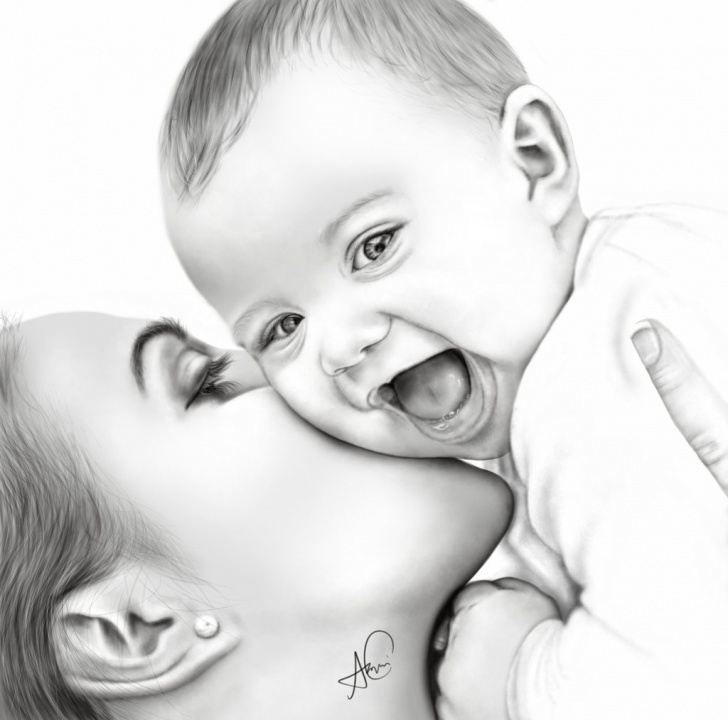 Fantastic Baby Pencil Sketch Free Cute Baby Pencil Sketch And Sketches Of Cute Baby Pencil Sketches Of Photo
