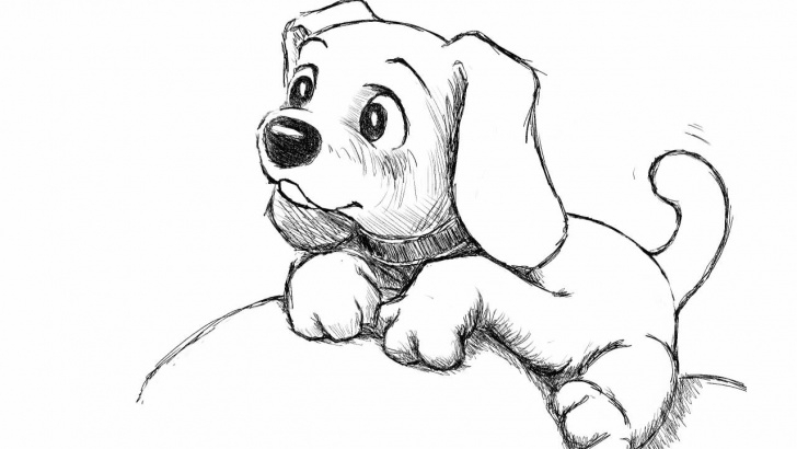 Fantastic Dog Simple Pencil Drawing Tutorial Simple Sketches For Kids At Paintingvalley | Explore Collection Images