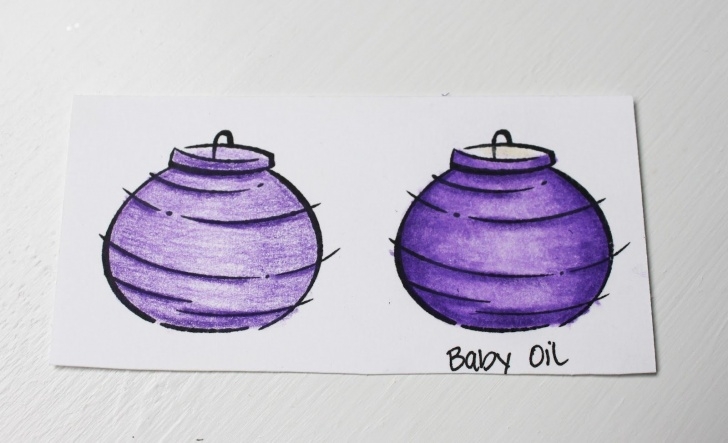 Blending Colored Pencils With Baby Oil