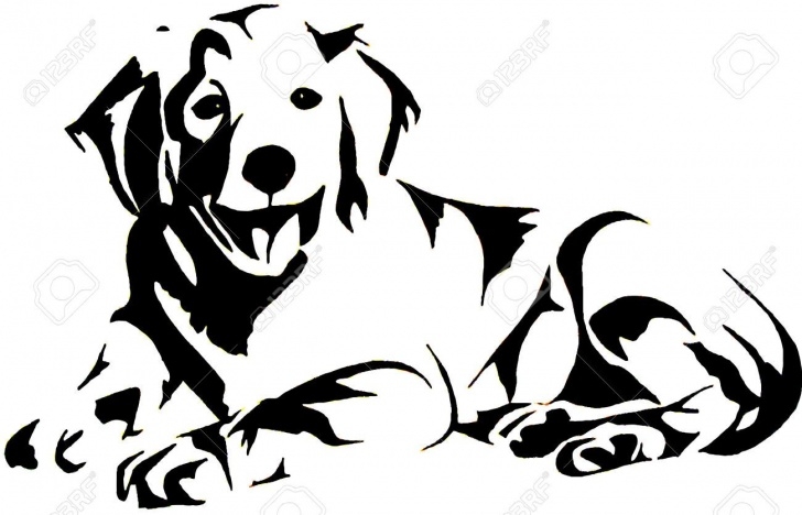 Fascinating Dog Stencil Art Easy Labrador Silhouette Stock Photos, Pictures, Royalty Free Labrador Pics