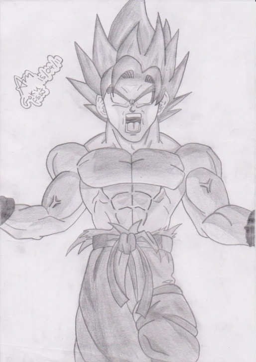 Fine Easy Goku Drawings In Pencil Free Goku Pencil Sketch At Paintingvalley | Explore Collection Of Images