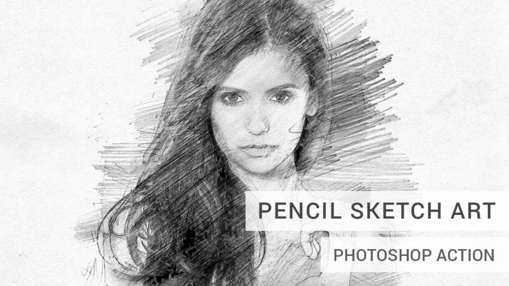 Good Pencil Sketch Action Easy Pencil Sketch Art Photoshop Action Tutorial Pic