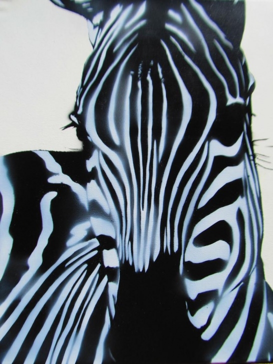 Good Simple Stencil Art Step by Step Spray Paint Stencil Graffiti Art - Black And White Zebra Picture