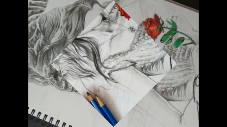 Gorgeous Beauty And The Beast Pencil Drawing for Beginners Beauty And The Beast Pencil Sketch- Enjoy Life Pic