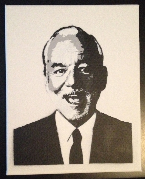 Gorgeous Bill Murray Stencil Techniques for Beginners Bill Murray Is A Custom Spray Painting That On An 8&quot; X 10&quot; Canvas. I Image
