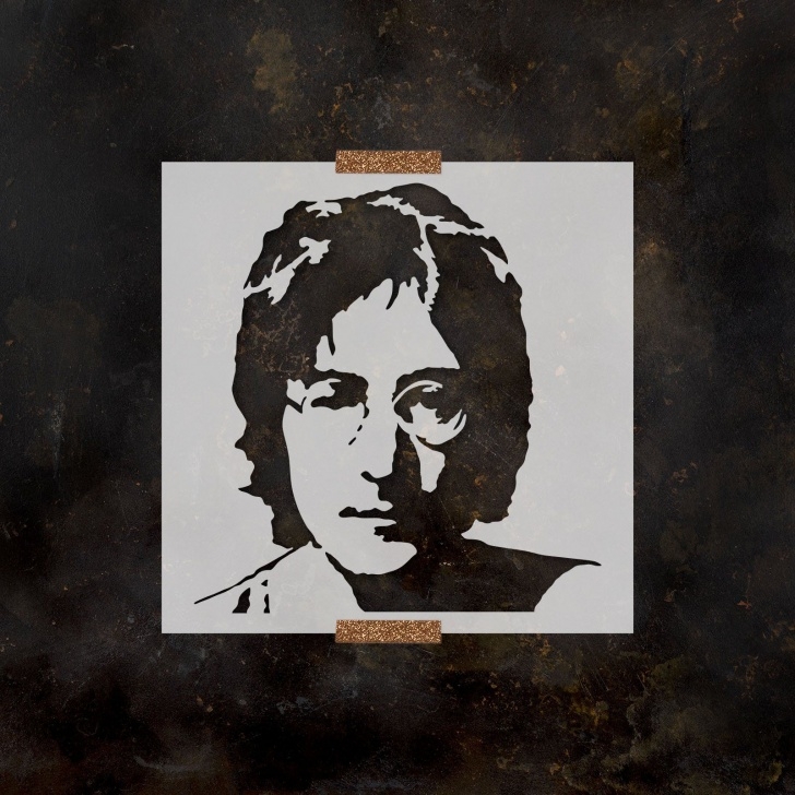 Gorgeous John Lennon Stencil Art Simple John Lennon Stencil | New Stuff To Copy For Acrylic Art | John Image