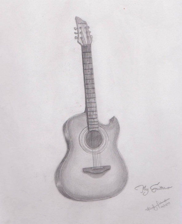 Incredible Guitar Pencil Sketch Ideas Pin By Nirmala Meti On Nilu | Guitar Drawing, Drawings, Art Sketches Pictures