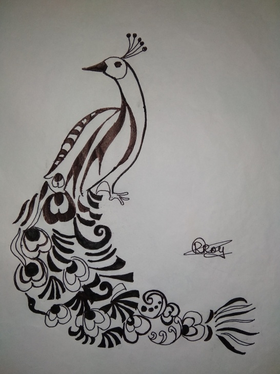 Incredible Peacock Pencil Sketch Drawing Lessons Artsketch #peacock #drawings Pencil Drawing Of Peacock · Pencil Images