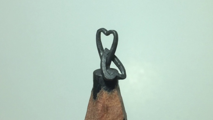 Incredible Pencil Carving Heart Techniques Double Heart, Two Heart, Pencil Carving, Kalem Oyma Sanatı, Art_Of_N Images