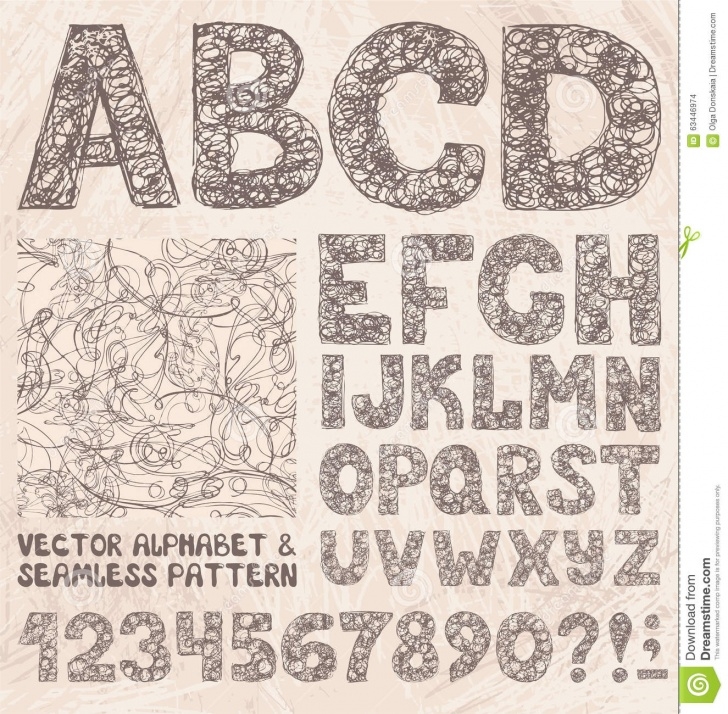 Incredible Pencil Sketches Of Alphabets Free Pencil Sketch Alphabet And Numbers. Hand Drawing Vector Set Stock Pic