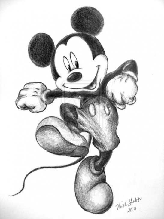 Inspiration Mickey Mouse Drawings In Pencil Step by Step Pencil Sketch Of Mickey Mouse | Animation | Mouse Tattoos, Mickey Picture