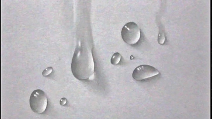 Water Drop Pencil Drawing