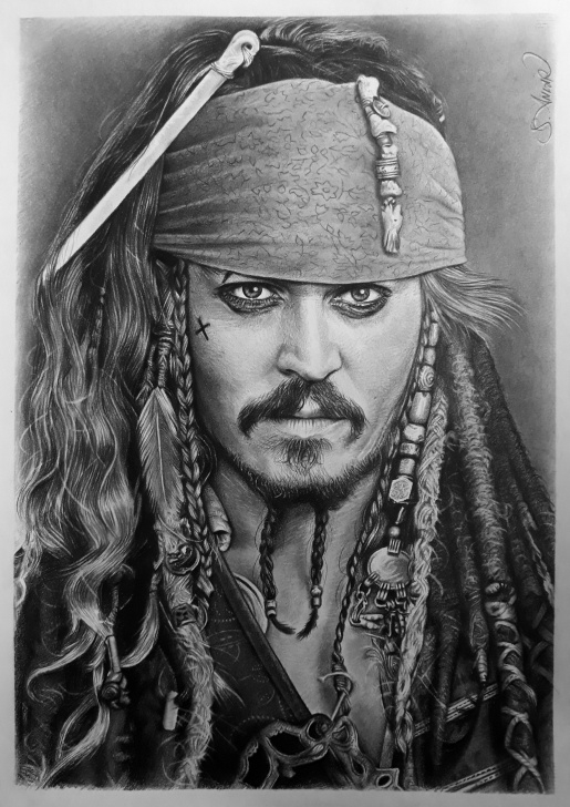 Inspiring Jack Sparrow Pencil Sketch Simple Pencil Drawing Johnny Depp Karakalem | My Drawing Collection In 2019 Image