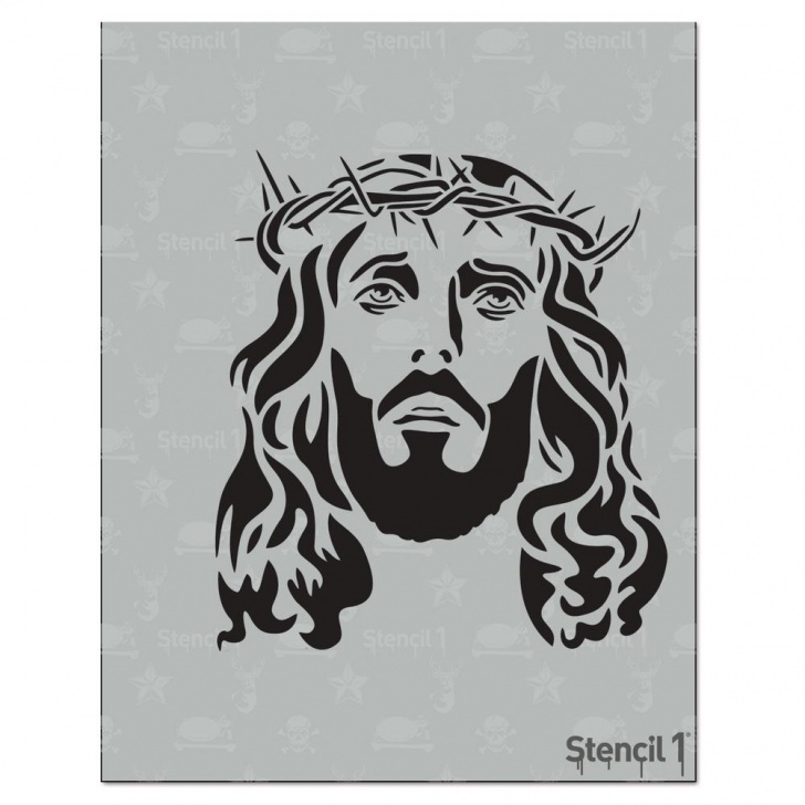 Inspiring Jesus Stencil Art Step by Step Stencil1 Jesus Stencil Picture