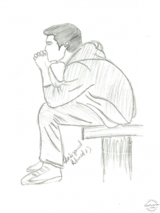 Inspiring Pencil Sketch Boy Tutorials Pencil Drawings Of Lonely Boy - Google Search | Pencil In 2019 | Sad Image