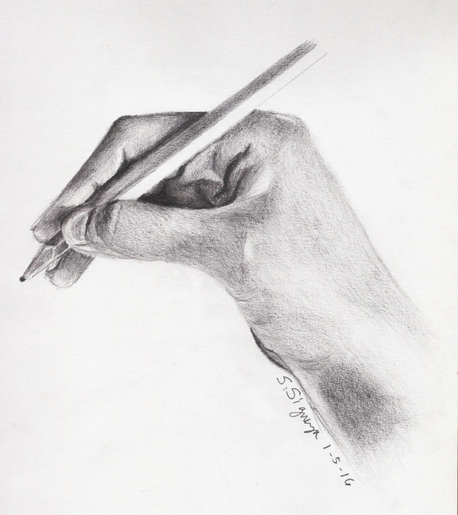 Interesting Hand Holding Pencil Drawing Courses Pencil Drawing Of Hand Holding Pencil. | #100Daysofhands In 2019 Pic