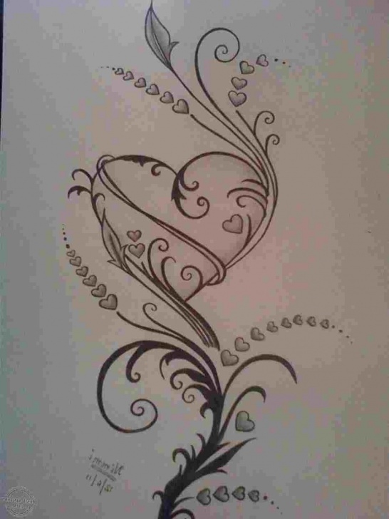 Interesting Pencil Drawings Of Flowers And Butterflies Step By Step Free Beautiful Flower Heart Butterfly Drawing Images