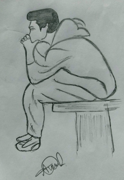 Interesting Sketching Alone Boys for Beginners Sad Alone Boy | Art Lover In 2019 | Sad Sketches, Sketches, Sad Alone Pics
