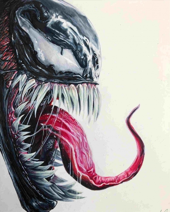 Learning Venom Drawings In Pencil Free From-Marvel-Spiderman-Easy-Step-Rhdrawinghowtodrawcom-How-Pencil Images