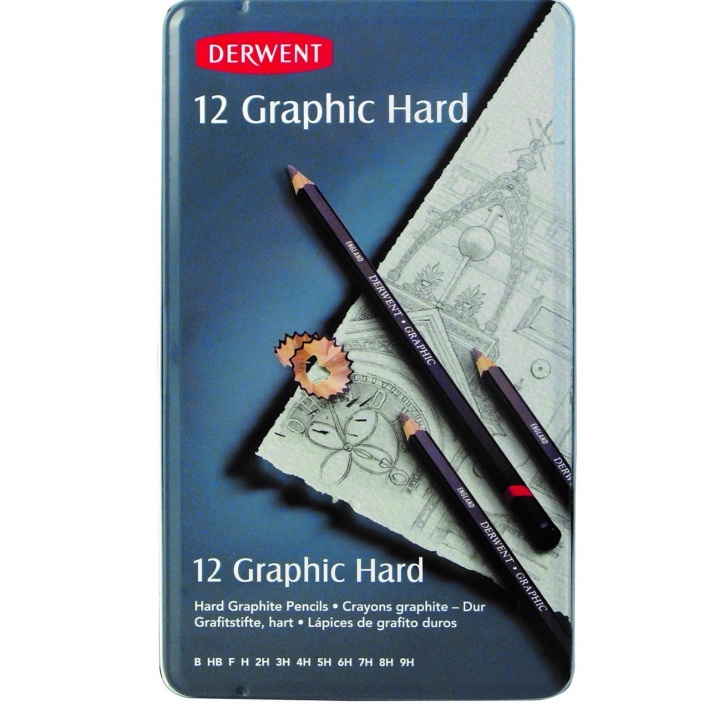 Marvelous Derwent Graphic 12 Techniques $26.30 Graphic Pencil Technical Hard B To 9H Tin 12 Derwent R34199 Pictures
