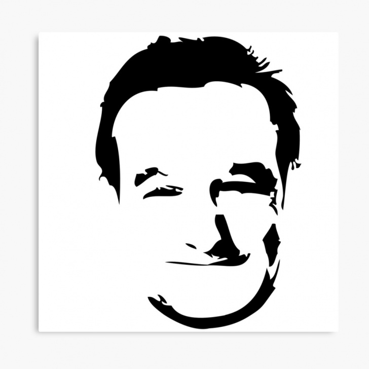 Marvelous Robin Williams Stencil Free Robin Williams Face | Canvas Print Photo
