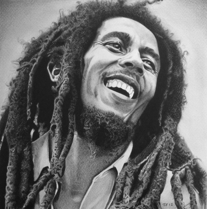 Most Inspiring Bob Marley Pencil Sketch Easy Bob Marley Drawing, Pencil, Sketch, Colorful, Realistic Art Images Picture