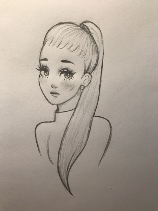 Most Inspiring Drawing Pencil Drawing Free Ariana Grande Drawing ✨ | Drawings In 2019 | Pencil Art Drawings Photos