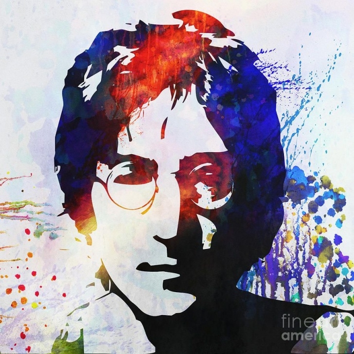 Most Inspiring John Lennon Stencil Art Easy John Lennon Stencil Portrait Painting | Stencil Portraits | John Photos