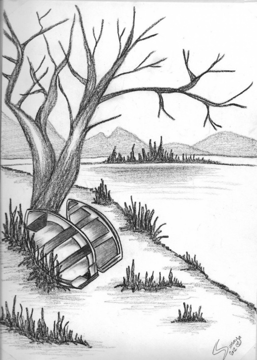 Nice Simple Pencil Drawing Of Nature Courses Simple Sketches Of Nature At Paintingvalley | Explore Collection Pics