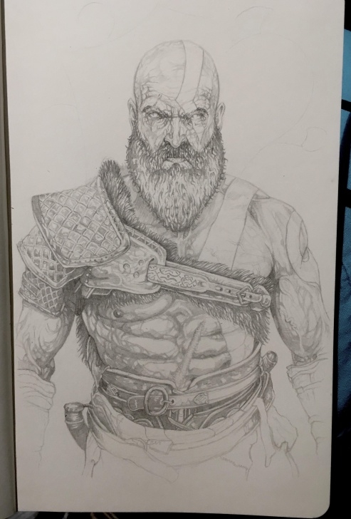 Outstanding God Of War Drawings In Pencil for Beginners Kratos From The Upcoming God Of War. | Gaming | God Of War, Kratos Picture