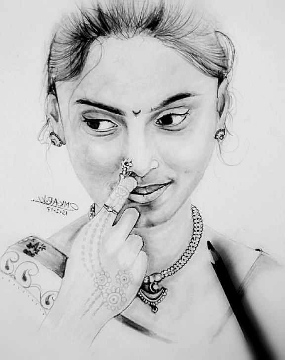 Outstanding Woman Pencil Drawing Free Beautiful Woman Sketch At Paintingvalley | Explore Collection Of Picture