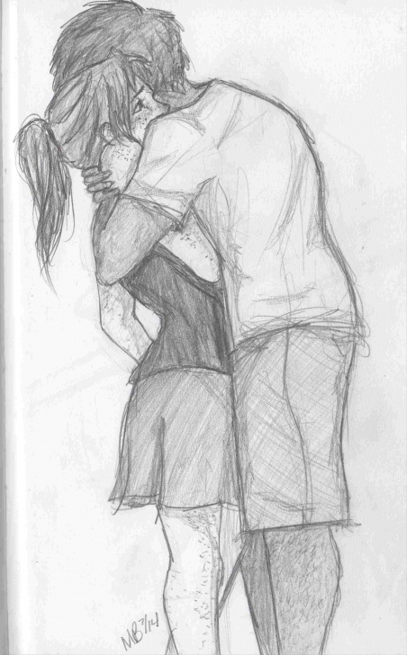 Popular Anime Couples Drawings In Pencil Free Easy Cute Anime Couples Hugging Drawings In Pencil Pic