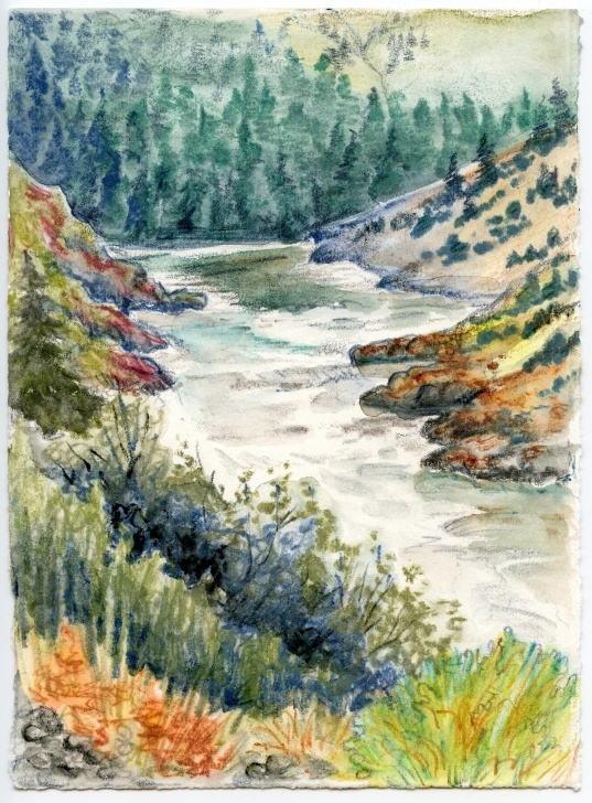 Watercolor Pencils On Canvas