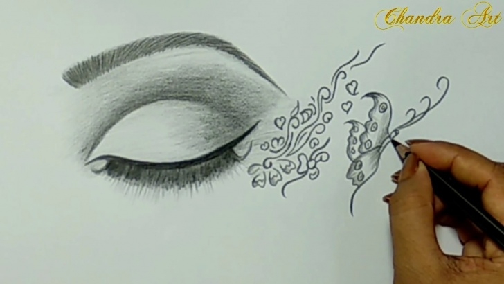 Stunning Best Easy Pencil Drawings Free Cool Easy Drawing - Pencil Drawing A Beautiful Eye! Pic