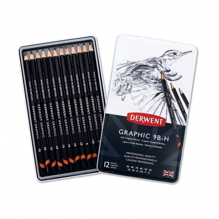 Stunning Derwent Graphic 12 Free Derwent Graphic Pencils Tins Of 12 Photo