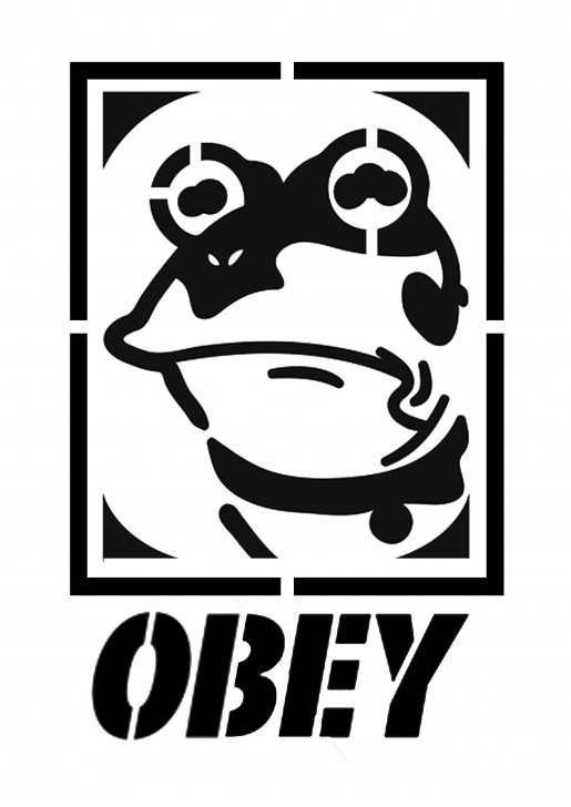 Stunning Easy Graffiti Stencils Step by Step T] Hypnotoad Obey Stencil - Op Delivers Better Late Than Never Image