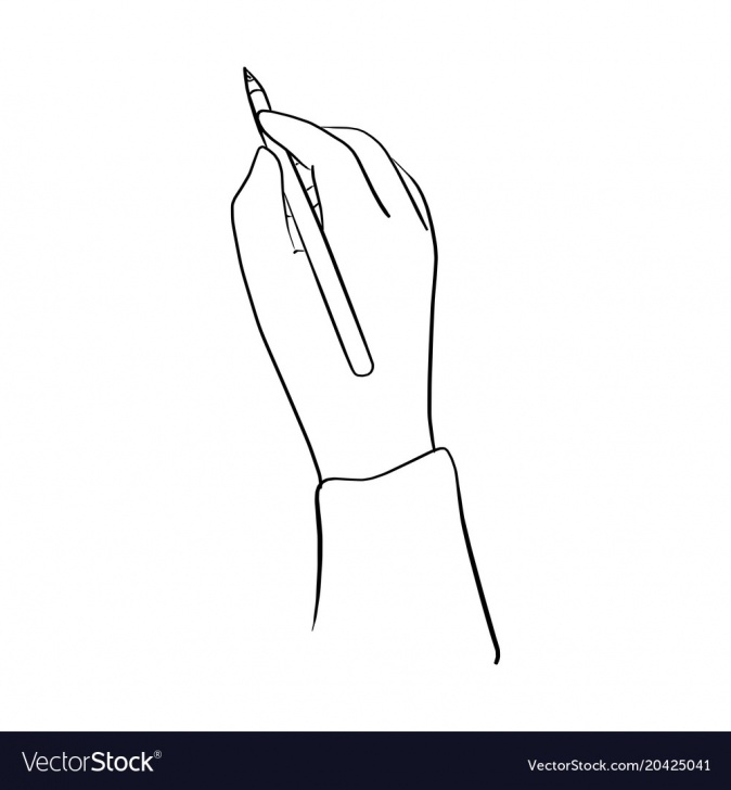 Stunning Holding A Pencil Drawing Tutorials Hand Holding Pencil Sketch Hand Picture