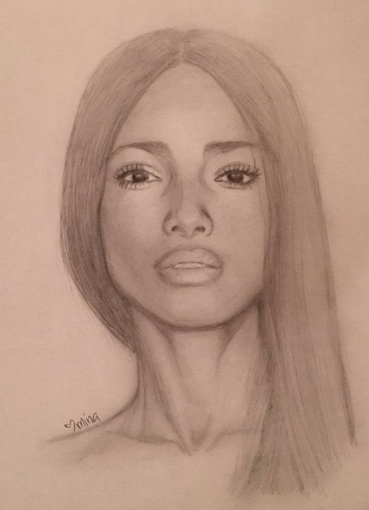 Stunning Pencil Drawing Woman Step by Step Pencil Portrait Graphite Drawing Sketch Beautiful Black Woman | My Photo
