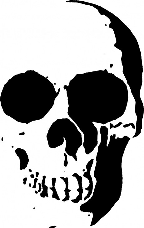 Stunning Simple Stencil Art Step by Step 23 Free Skull Stencil Printable Templates | Guide Patterns Photos