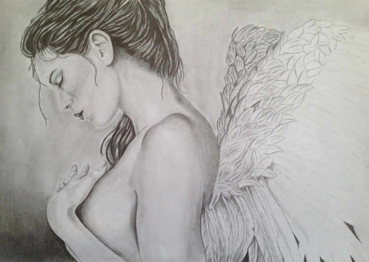 The Best Angel Pencil Sketch Easy Angel Pencil Drawing | Angel Drawings | Pencil Drawing Pictures Pics