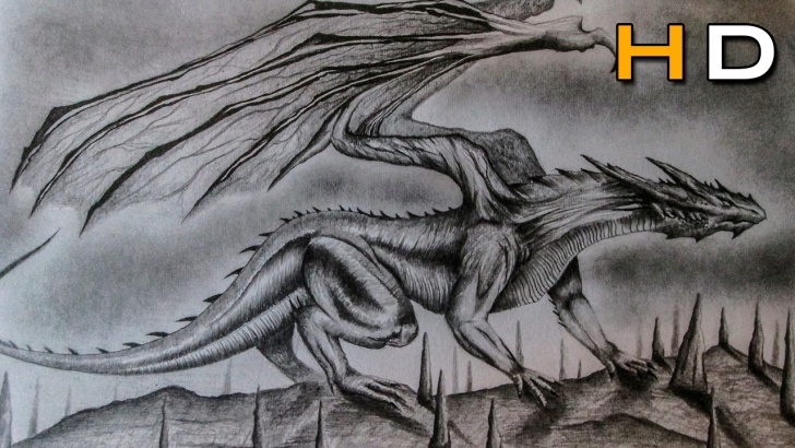 The Complete Dragon Pencil Drawing Techniques Drawing A Realistic Dragon With Pencil - Timelapse Images